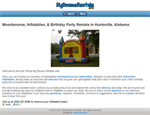 Tablet Screenshot of bigbouncerentals.com